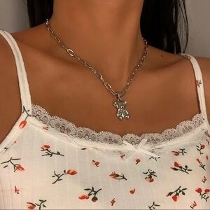 3/$30 🤍 Teddy Bear Charm Necklace